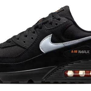Nike Air Max 90 Black Metallic Cool Grey Orange