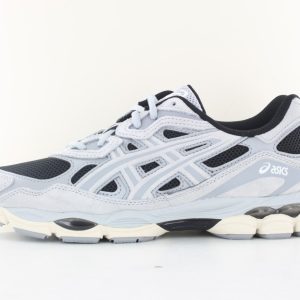 ASICS GEL TRAINERS GREY BLACK WHITE