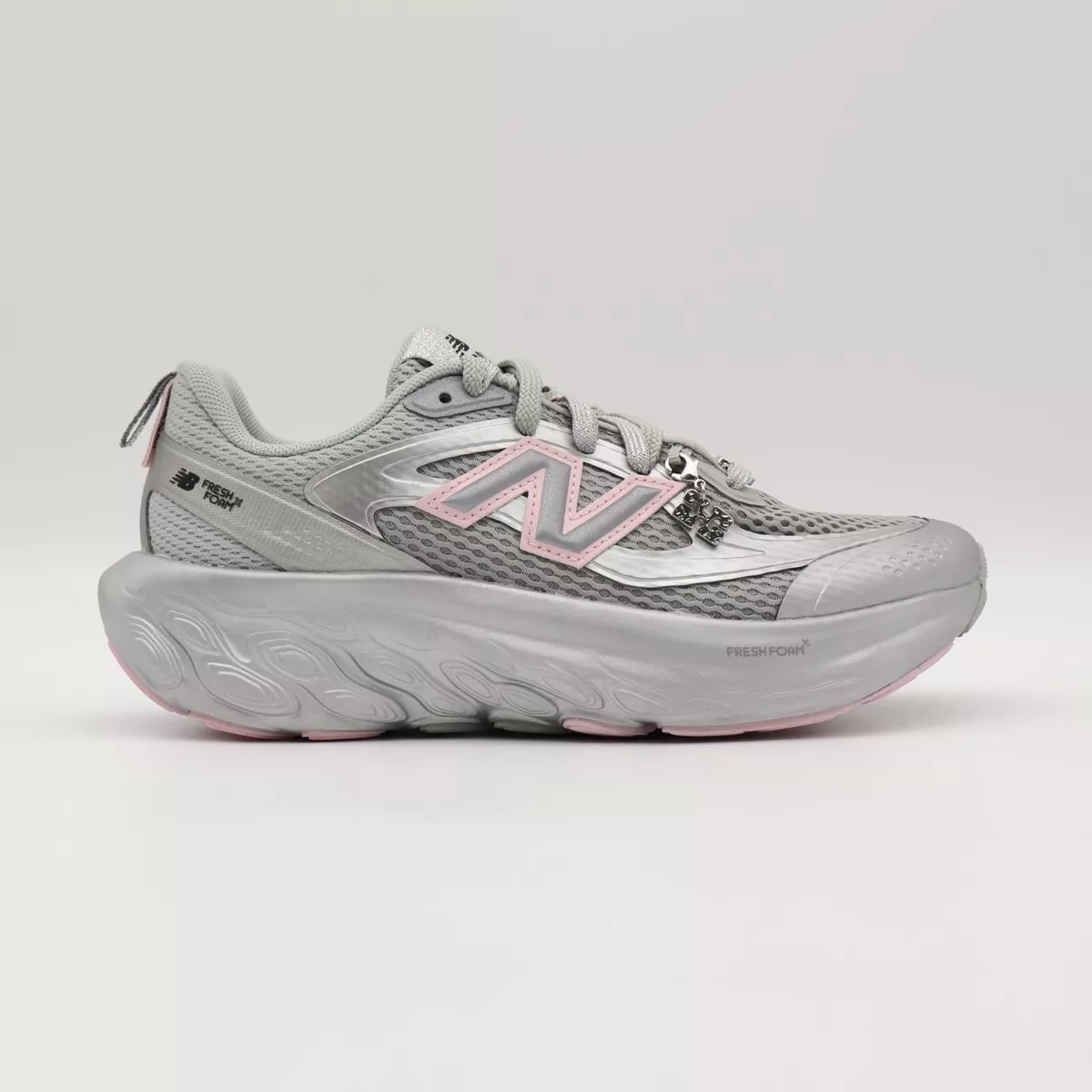 GANNI x New Balance Fresh Foam Trainer ‘Silver Metallic Pink’.