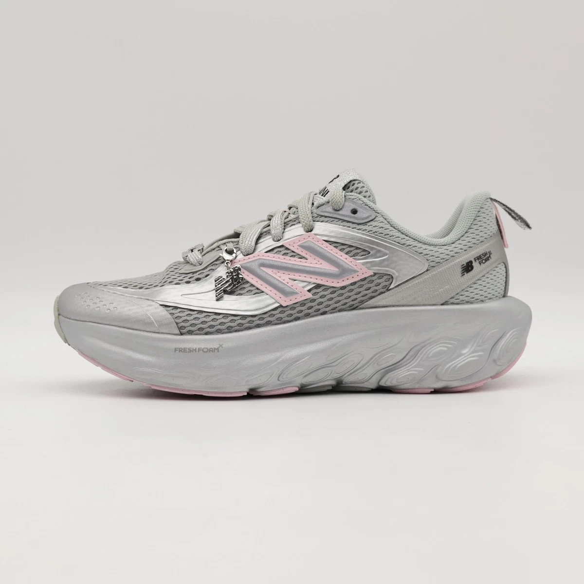 GANNI x New Balance Fresh Foam Trainer ‘Silver Metallic Pink’. – Image 4