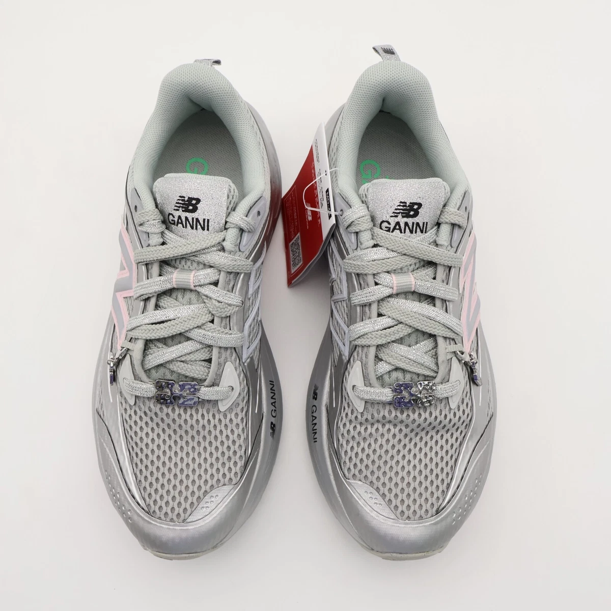 GANNI x New Balance Fresh Foam Trainer ‘Silver Metallic Pink’. – Image 6