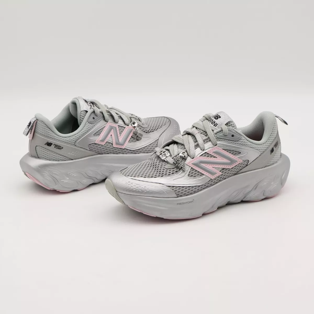 GANNI x New Balance Fresh Foam Trainer ‘Silver Metallic Pink’. – Image 2